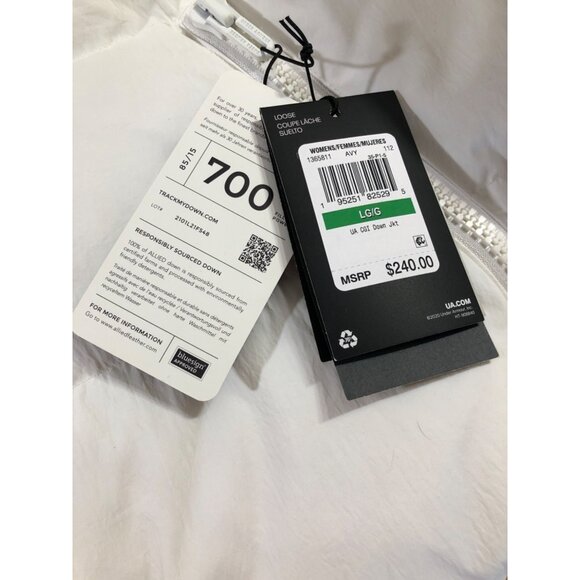 Under Armour Jacket ColdGear Infrared 700 Fill Duck Down Womens Large Thermo Coa - Picture 6 of 16